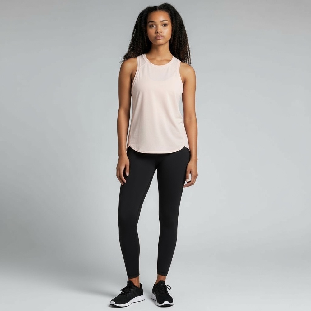 Sweaty Betty Pale Pink High-Low Tank Top XS | Lightweight Activewear